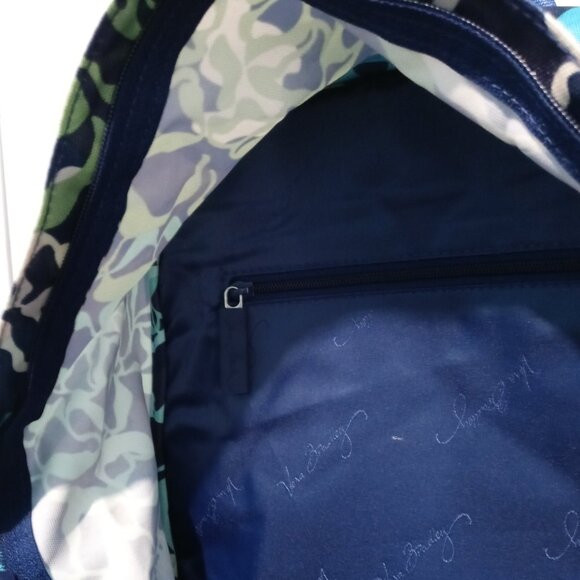 Vera Bradley Blue Floral Katalina Pattern Backpack Adjustable Straps/ nwot - Picture 11 of 14